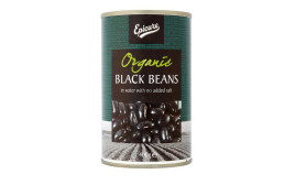 Epicure Organic Black Beans In Water With No Added Salt  Tin  400 grams